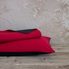 Παπλωματοθήκη Abalone (Σετ 3τμχ) Ruby Red -Black Nima RED-BLACK