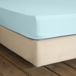 Bed Sheet Unicolors Fitted Light Aqua Nima LIGHT AQUA