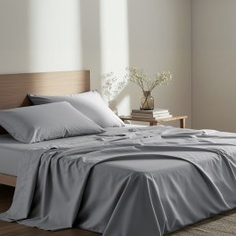 Σεντόνι Unicolors Με Λάστιχο Grey Nima MEDIUM GREY