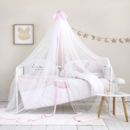 Κουνουπιέρα Κούνιας Nappy 240x600 Soft Pink Nima LIGHT PINK
