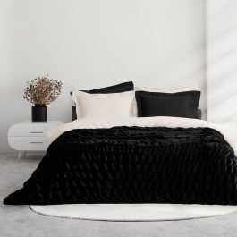 Blanket Mossy Black Nima BLACK