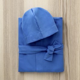 Children's Bathrobe Splashy Blue Nima BLUE