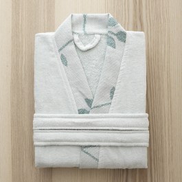 Bathrobe Kimono With 3/4 Sleeve Abrazo Aqua Mint Nima MINT