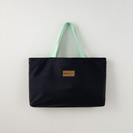 Beach Bag Riva 37x54 Black-Emerald Nima BLACK