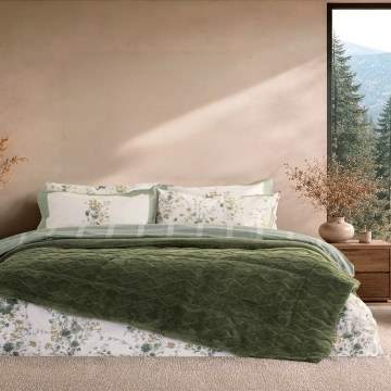 Κουβερτοπάπλωμα Snug Dark Green Nima