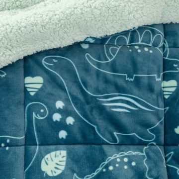 Blanket Duvet Kids Dino Party Petrol Nima