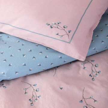 Duvet Cover Elisa (Set of 2) Pink-Blue Nima
