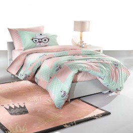 Kids Bed Sheets Set 3Pcs Rosie Mint Saint Clair MINT