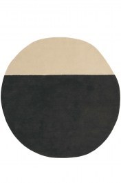 Carpet Pearls Black-Beige 150X148 Round Nani Marquina BLACK-BEIGE