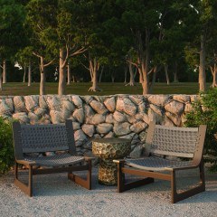 Garden Lounge Cozumel 01-00-2798 (Set 3Pcs) Bronze-Grey