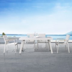 Τραπεζαρία Κήπου Nofi 2.0 01-00-2080 (Σετ 7Τμχ) Grey-Beige