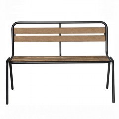 Bench Texas/D 02-00-1103 48x115x82cm Black-Walnut