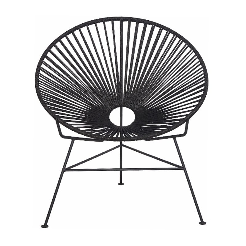 Πολυθρόνα Acapulco 01-00-1254 80x80x88cm Black [BLACK]