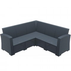 Monaco Corner Sofa 01-00-0703 209x209x79cm Anthracite
