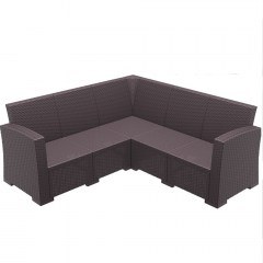 Monaco Corner Sofa 01-00-0705 209x209x79cm Brown