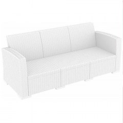 Monaco 3-Seater Sofa 01-00-0697 79x198x79cm White