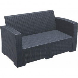 Monaco 2-Seater Sofa 01-00-0696 79x140x79cm Anthracite ANTHRACITE