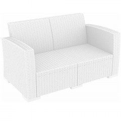 Monaco 2-Seater Sofa 01-00-0695 79x140x79cm White