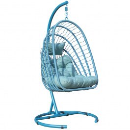 Hanging Swing Chair Boom 01-00-2866 122x105x197cm 220Kg Blue BLUE