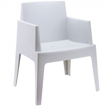 Πολυθρόνα Box 01-00-2541 58x65x80cm White