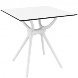 Τραπέζι Κήπου Air 01-00-2591 80x80x74cm White WHITE