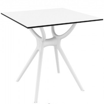 Τραπέζι Κήπου Air 01-00-2591 80x80x74cm White