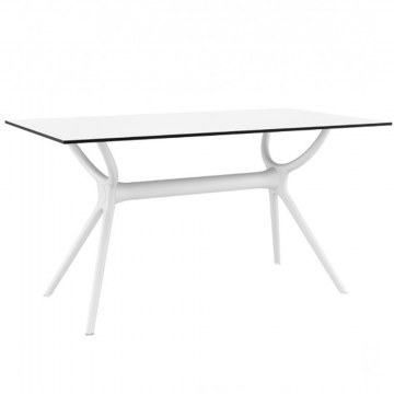 Τραπέζι Κήπου Air 01-00-2594 140x80x74cm White