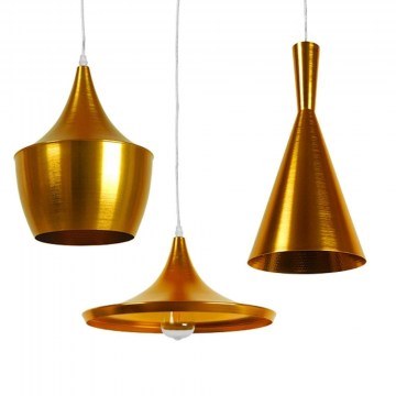 Φωτιστικό Οροφής Shanghai 01678 (Σετ 3Τμχ) 3xE27 Φ24+37+18cm Gold GloboStar