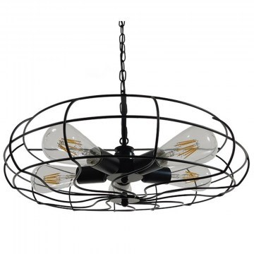Φωτιστικό Οροφής Helix 01164 Black GloboStar
