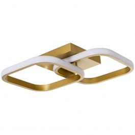 Φωτιστικό Οροφής - Πλαφονιέρα Nora 61063 40x24x7cm Led 2640lm 22W Gold GloboStar GOLD