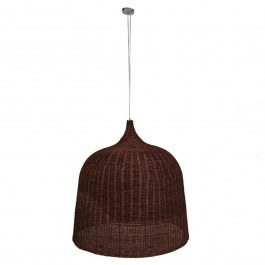 Φωτιστικό Οροφής Bahamas 01569 1xΕ27 Φ90x90cm Dark-Brown GloboStar DARK BROWN