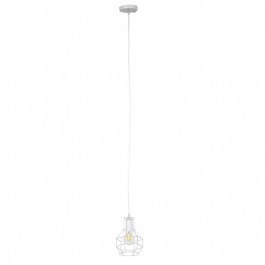 Ceiling Lamp Cage 00867 1xΕ27 With Grid D15x22cm White GloboStar WHITE