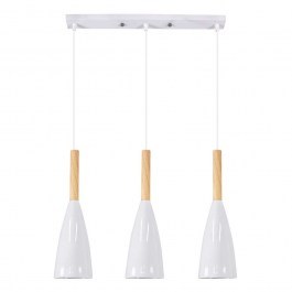 Φωτιστικό Οροφής - Ράγα Dillon 00631 3xΕ27 Με Πλέγμα 54x14x130cm White GloboStar WHITE