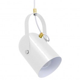 Φωτιστικό Οροφής Hazel 00924 1xΕ27 Φ12x27cm White Glossy GloboStar WHITE