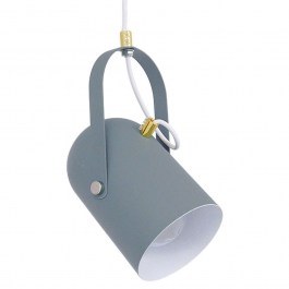 Φωτιστικό Οροφής Hazel 00925 1xΕ27 Φ12x27cm Grey Matt GloboStar GREY