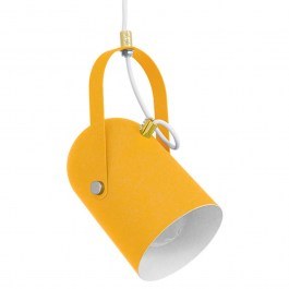 Φωτιστικό Οροφής Hazel 00926 1xΕ27 Φ12x27cm Yellow Matt GloboStar YELLOW