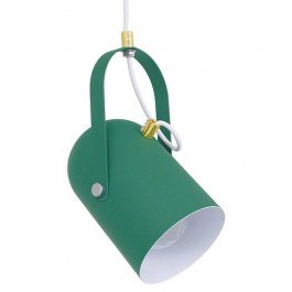 Φωτιστικό Οροφής Hazel 00928 1xΕ27 Φ12x27cm Dark Green GloboStar GREEN