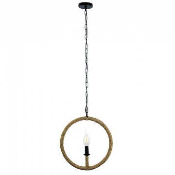 Ceiling Lamp Hunter 10001111 1xE14 D33x33cm Black-Beige GloboStar