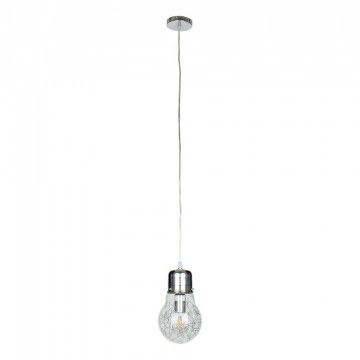 Φωτιστικό Οροφής Lamp 01676 1xΕ27 Φ15x27cm Silver-Clear GloboStar