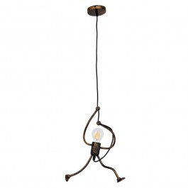 Ceiling Lamp Little Man 01653 1xΕ27 D20x40cm Rust GloboStar RUST