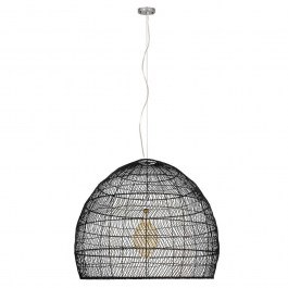 Φωτιστικό Οροφής Malibu 00966 1xΕ27 Φ100x86cm Black GloboStar BLACK