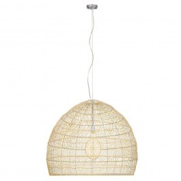 Φωτιστικό Οροφής Malibu 00974 1xΕ27 Φ100x86cm Beige GloboStar BEIGE