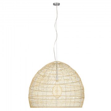Φωτιστικό Οροφής Malibu 00974 1xΕ27 Φ100x86cm Beige GloboStar