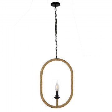 Φωτιστικό Οροφής Mieres 10001142 1xE14 35x10x53cm Black-Beige GloboStar