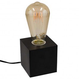 Table Lamp Cube 99407 1xE27 8x8x8cm Black GloboStar BLACK