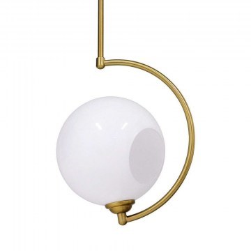 Ceiling Lamp Isla 00898 1xE27 D20x33cm Gold-White GloboStar