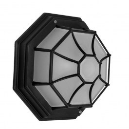 Φωτιστικό Οροφής - Πλαφονιέρα Ruby 00912 1xE27 27x27x12cm Black GloboStar BLACK