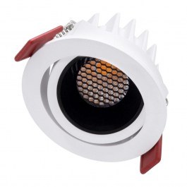Φωτιστικό Οροφής - Σποτ Χωνευτό Leo-R 60283 10W Led Φ8,5x6,6cm White-Black GloboStar WHITE-BLACK