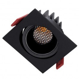 Φωτιστικό Οροφής - Σποτ Χωνευτό Leo-Sq 60292 10W Led 8,5x8,5x6,6cm Black GloboStar BLACK