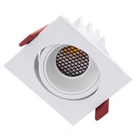 Φωτιστικό Οροφής - Σποτ Χωνευτό Leo-Sq 60291 10W Led 8,5x8.5x6,6cm White GloboStar WHITE